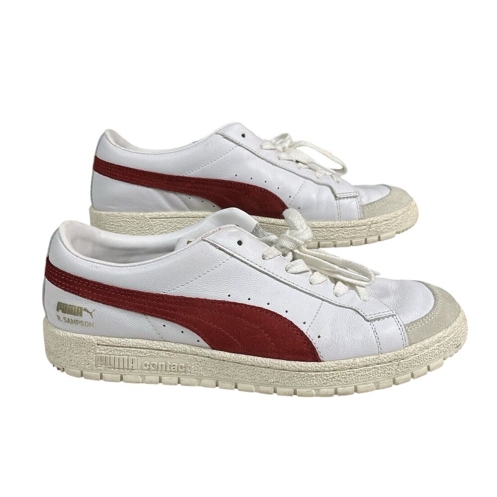 Puma Ralph Sampson 70 Lo PRM Archive Size 8.5 White Red‎ Men Shoes 374967-06
